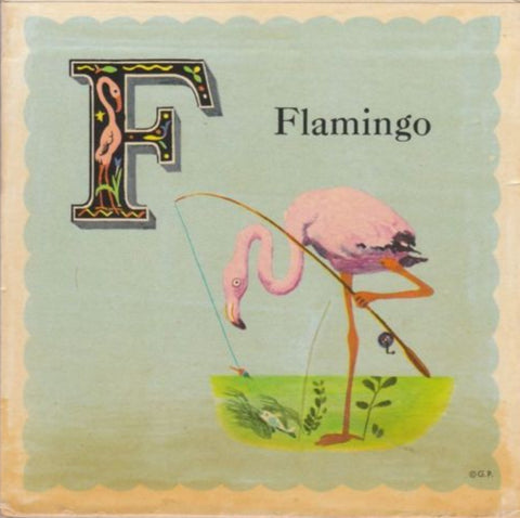 Vintage flamingo illustration