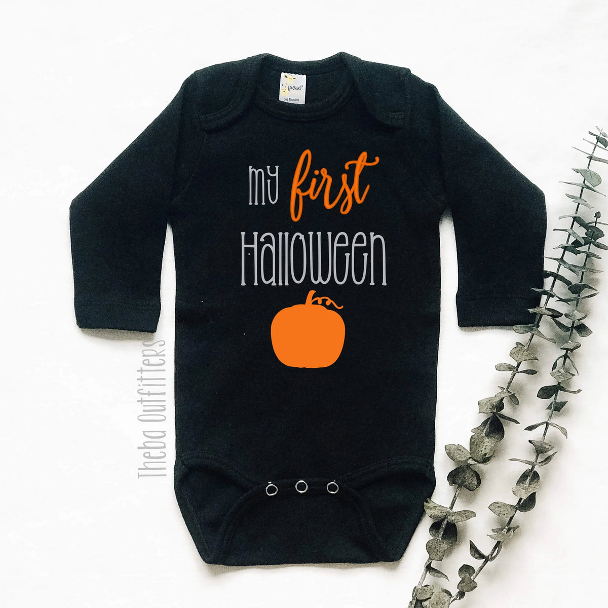 baby's first halloween onesie