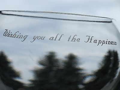 Wishing you'll the Happiness ,lead crystal bowl Mouth blown, gift - O'Rourke crystal awards & gifts abp cut glass