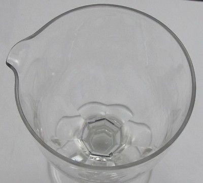 pouring glass goblet VINCIT VERITAS TRUTH CONQUERS COPPER WHEEL ENGRAVE - O'Rourke crystal awards & gifts abp cut glass