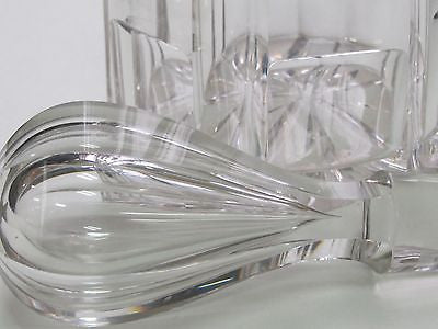 Hand Cut glass decanter fluting and miter cut antique - O'Rourke crystal awards & gifts abp cut glass