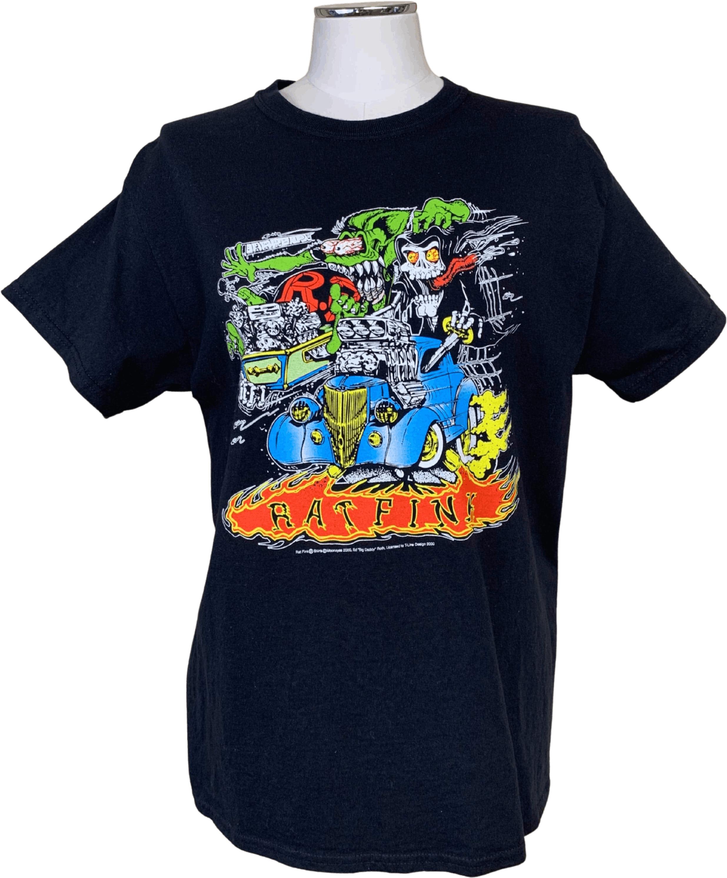 Vintage 00's Black Rat Fink T-Shirt | Shop THRILLING