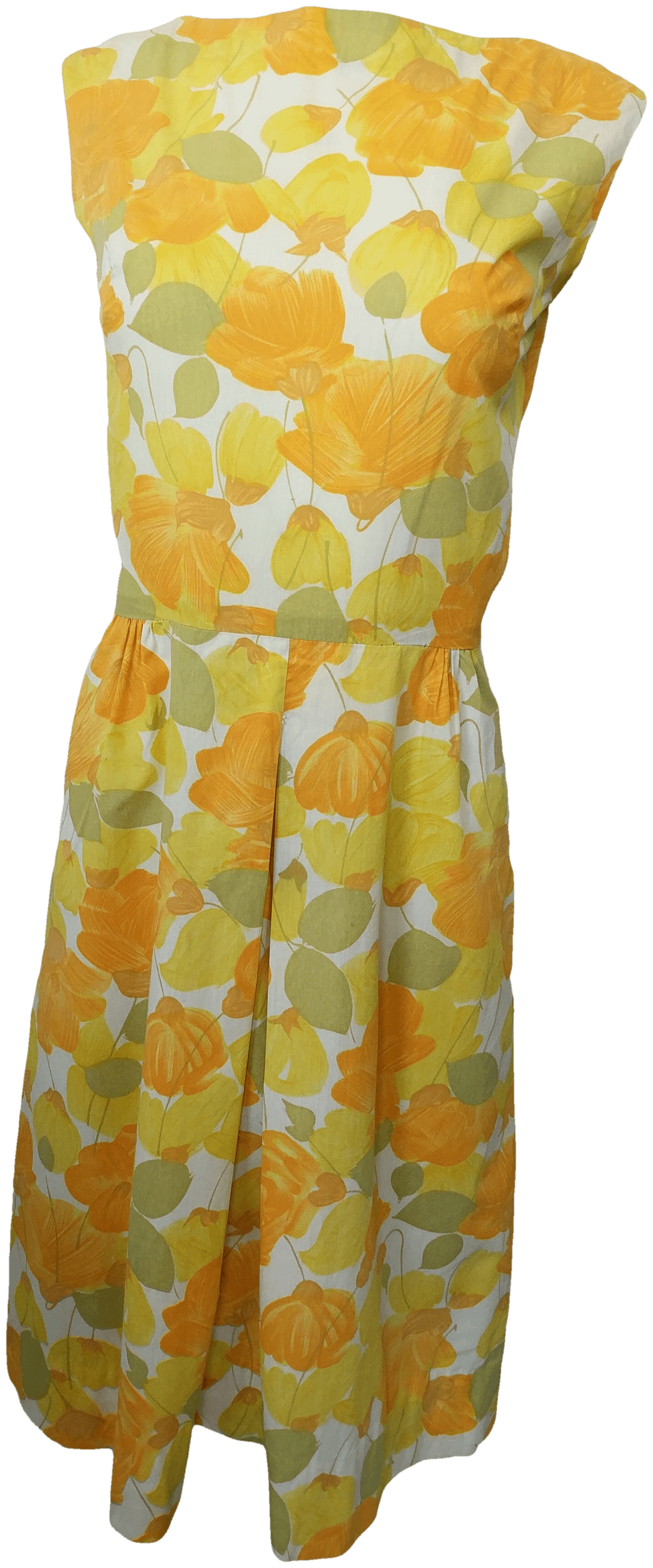 yellow floral shift dress