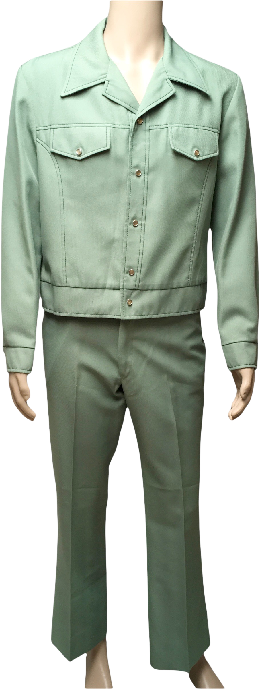 green leisure suit