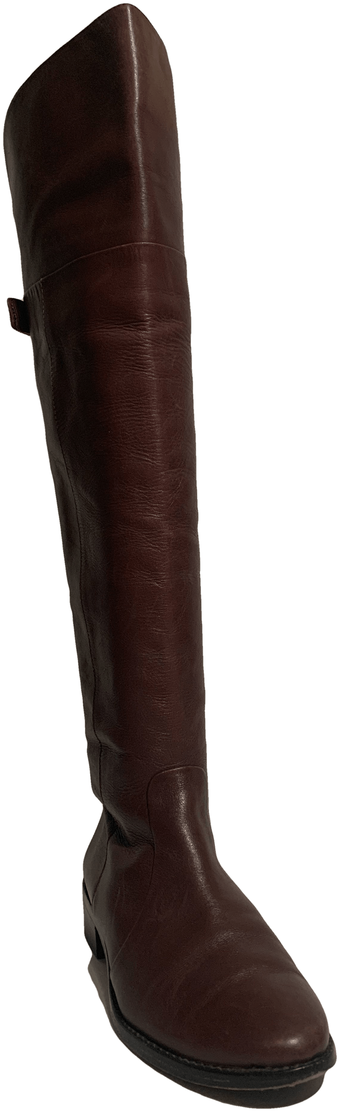 chestnut over the knee boots