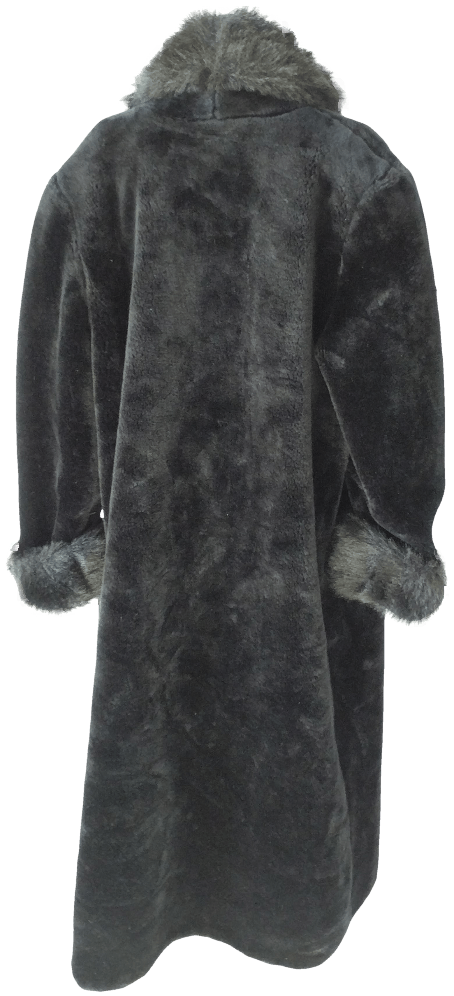 Full Length Faux Fur Coat By Dona Lucci Thrilling