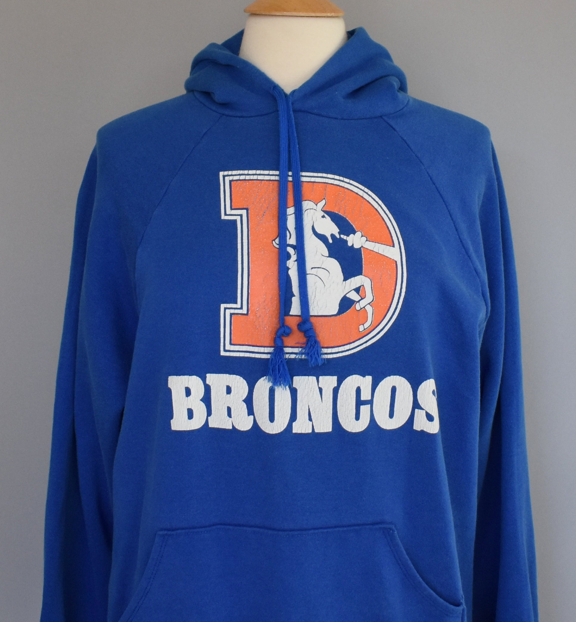 Mitchell & Ness Denver Broncos Pullover Hoodie 1x Black/White/Multi