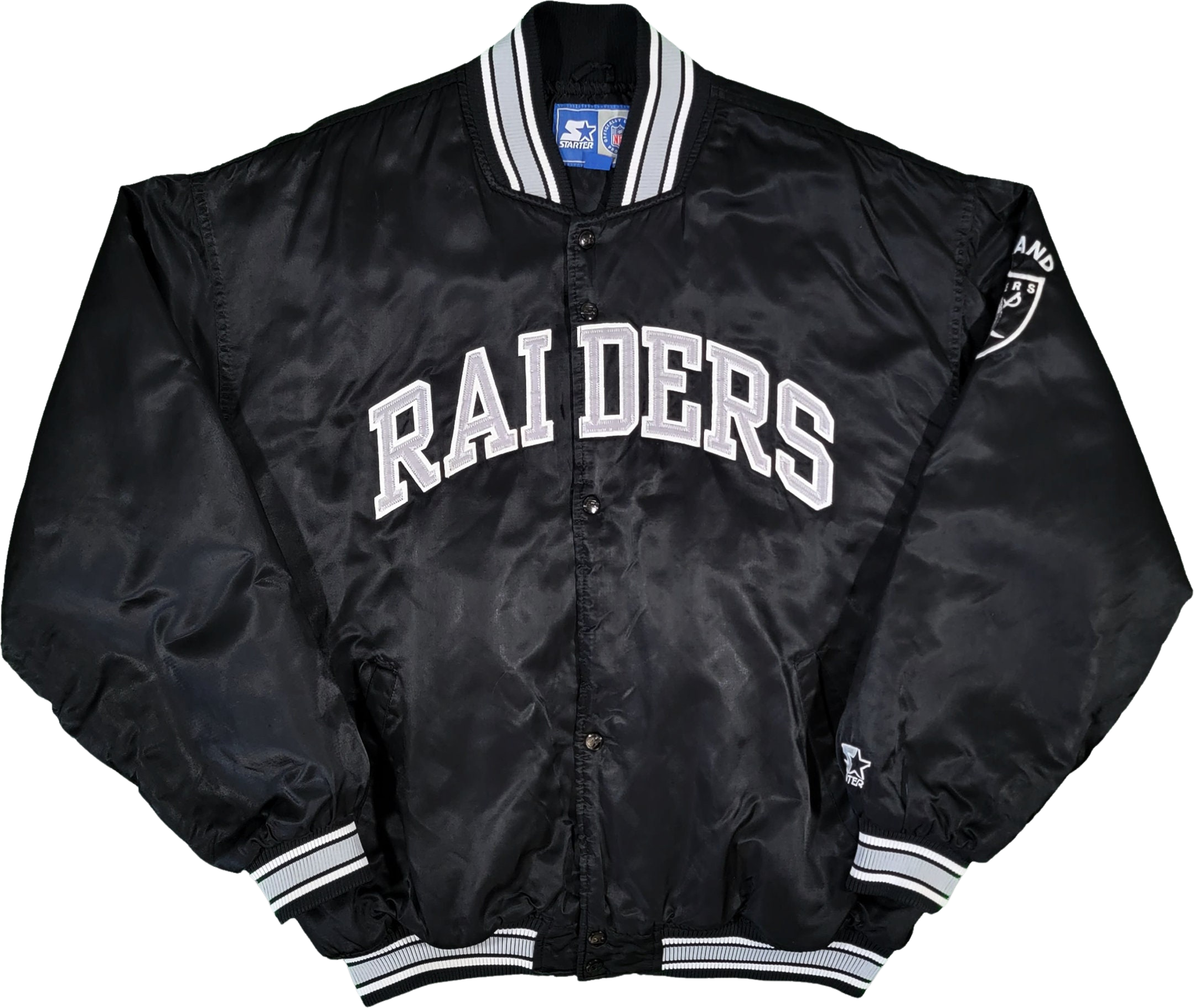 Oakland Vintage Starter Satin Bomber Jacket Football B | Shop THRILLING