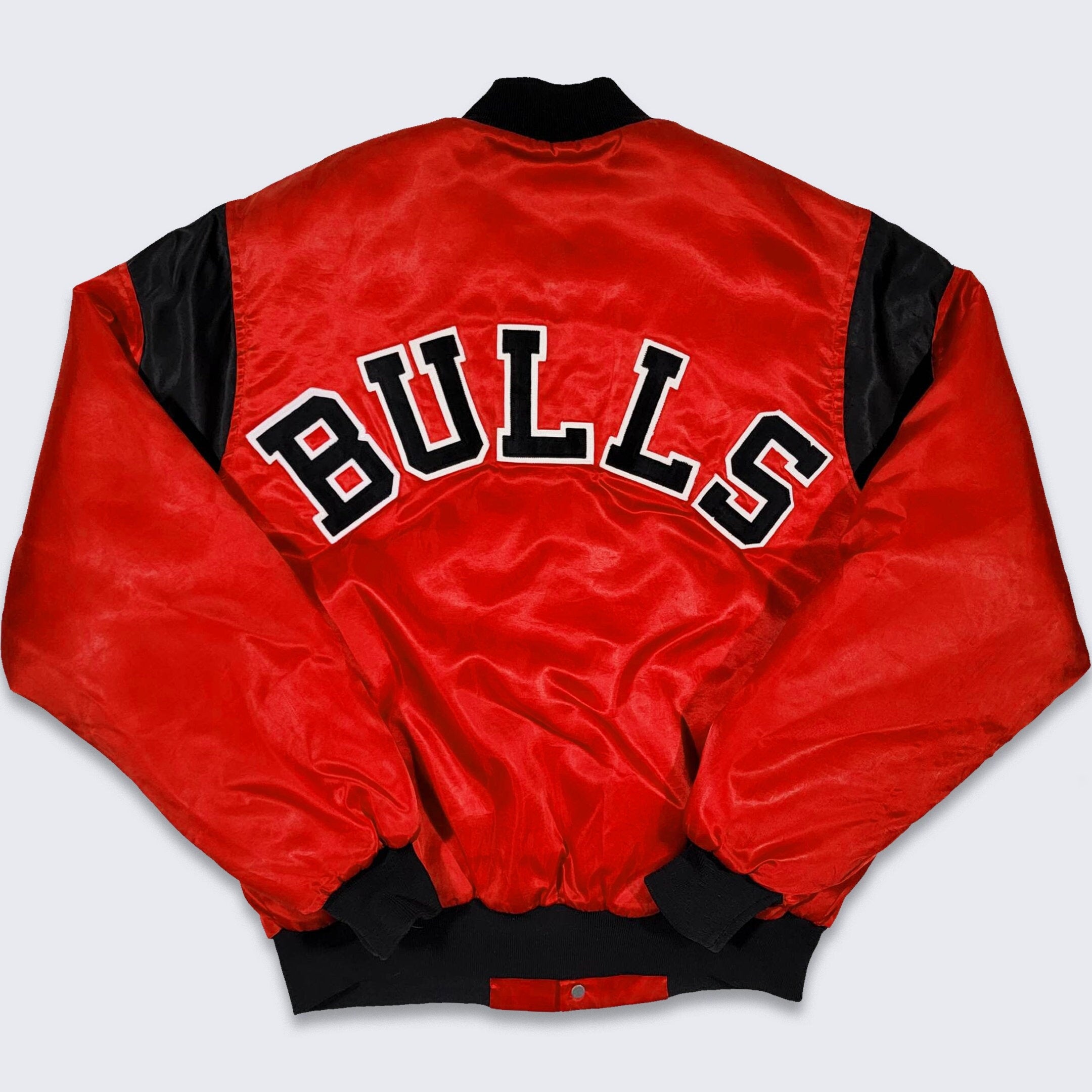 Chicago Bulls Vintage 80s Chalk Line Satin Bomber Jacket Nba