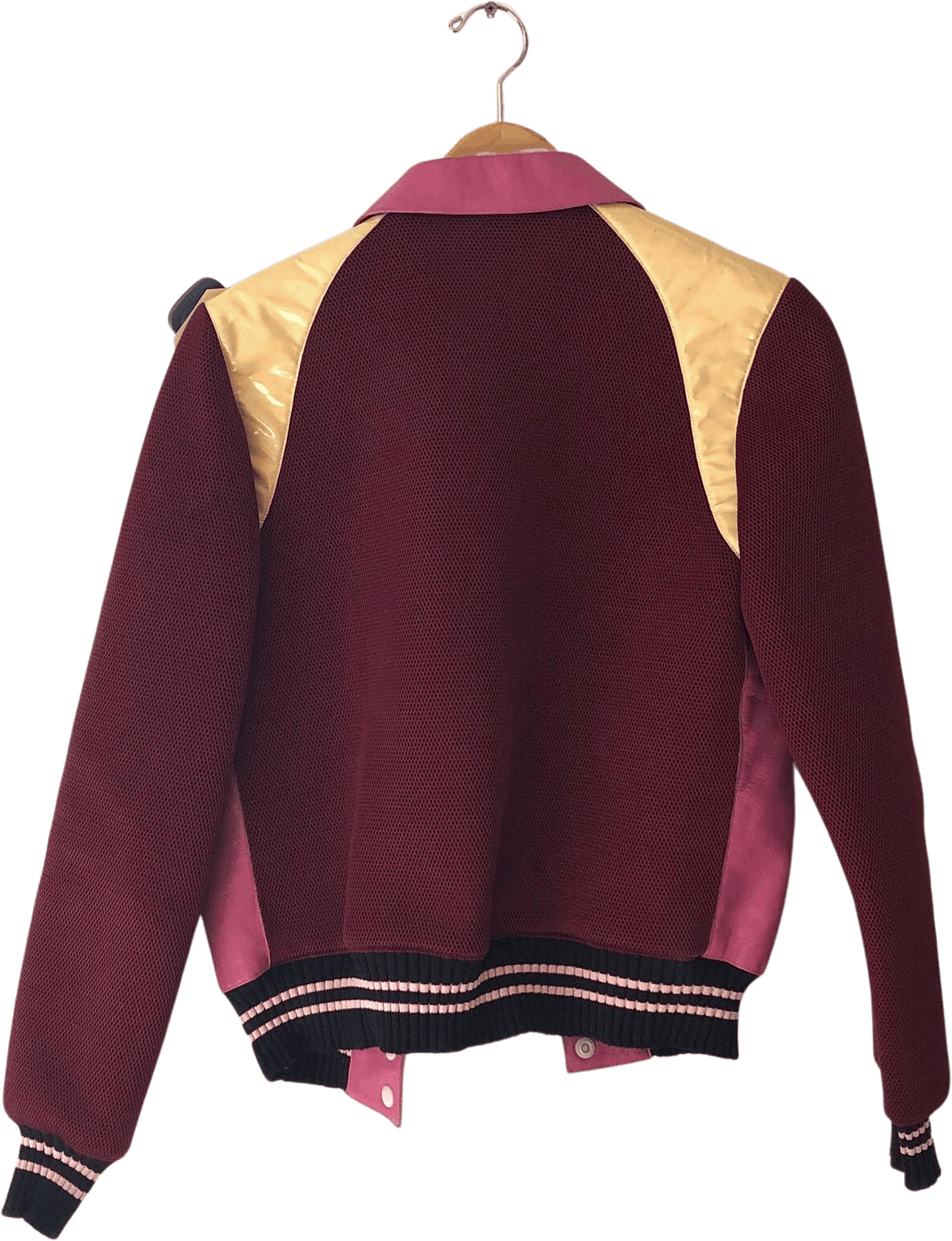 Vintage 00’s Pink Colorblock Varsity Jacket by Miu Miu | Shop THRILLING