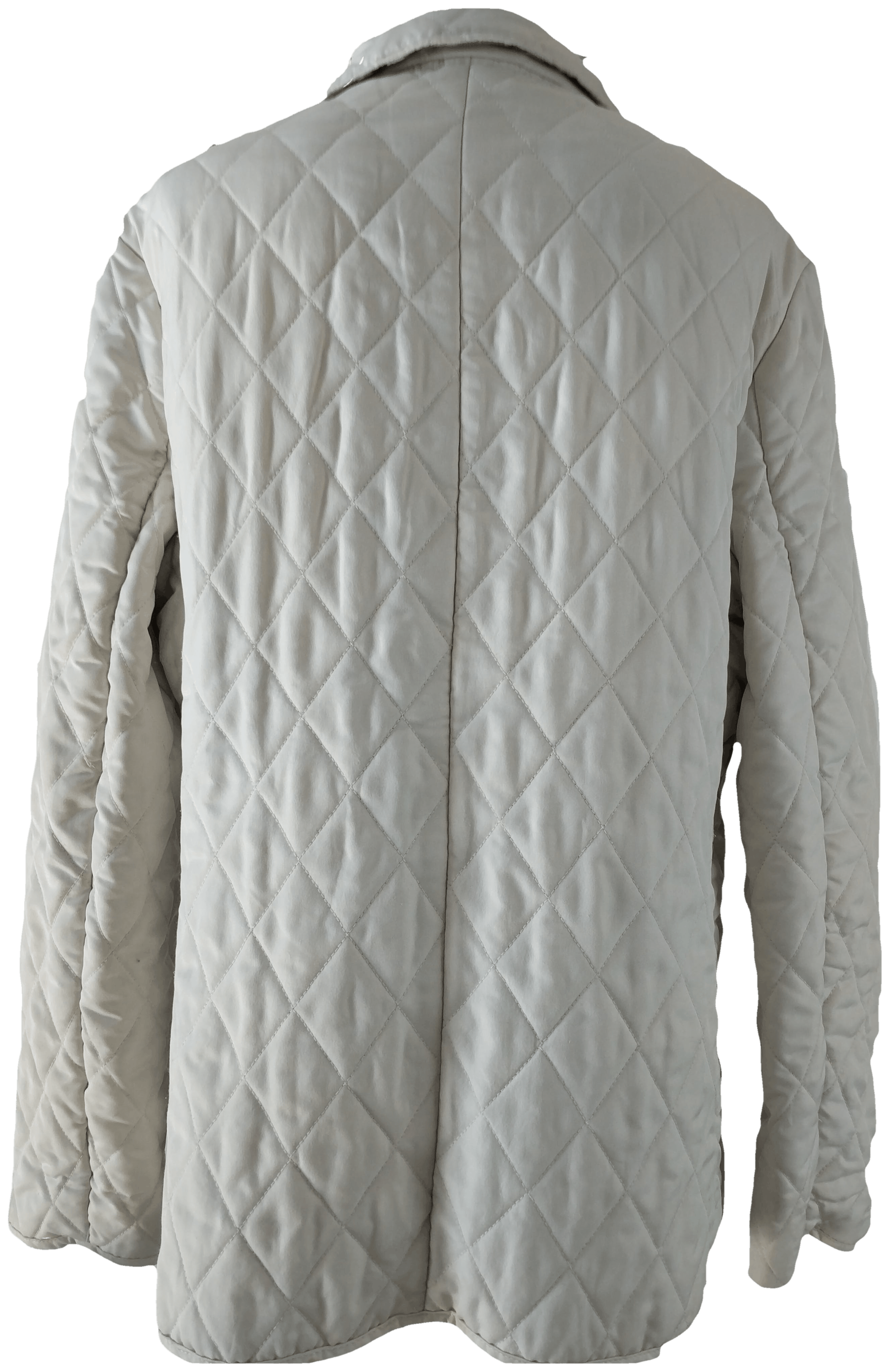 burberry white quilted jacket