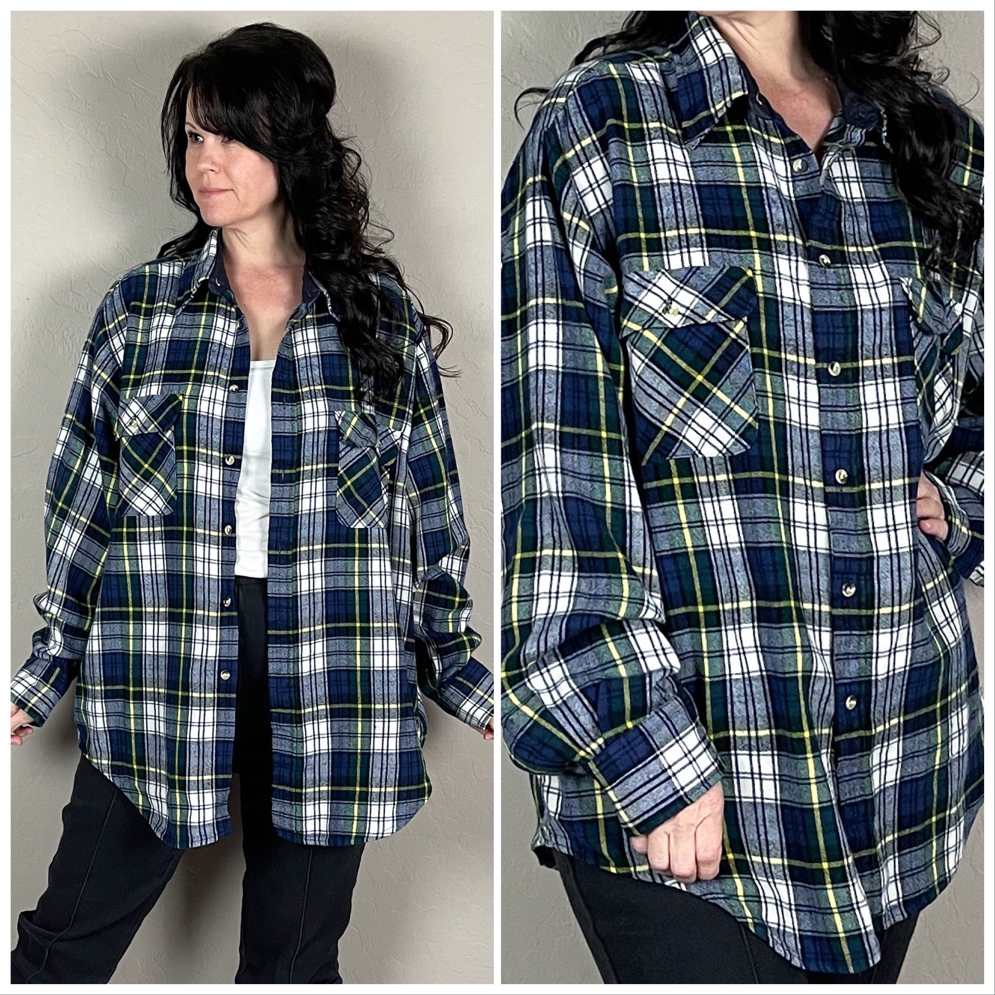 00s archive bijou gimmick-flannel shirtsy2k