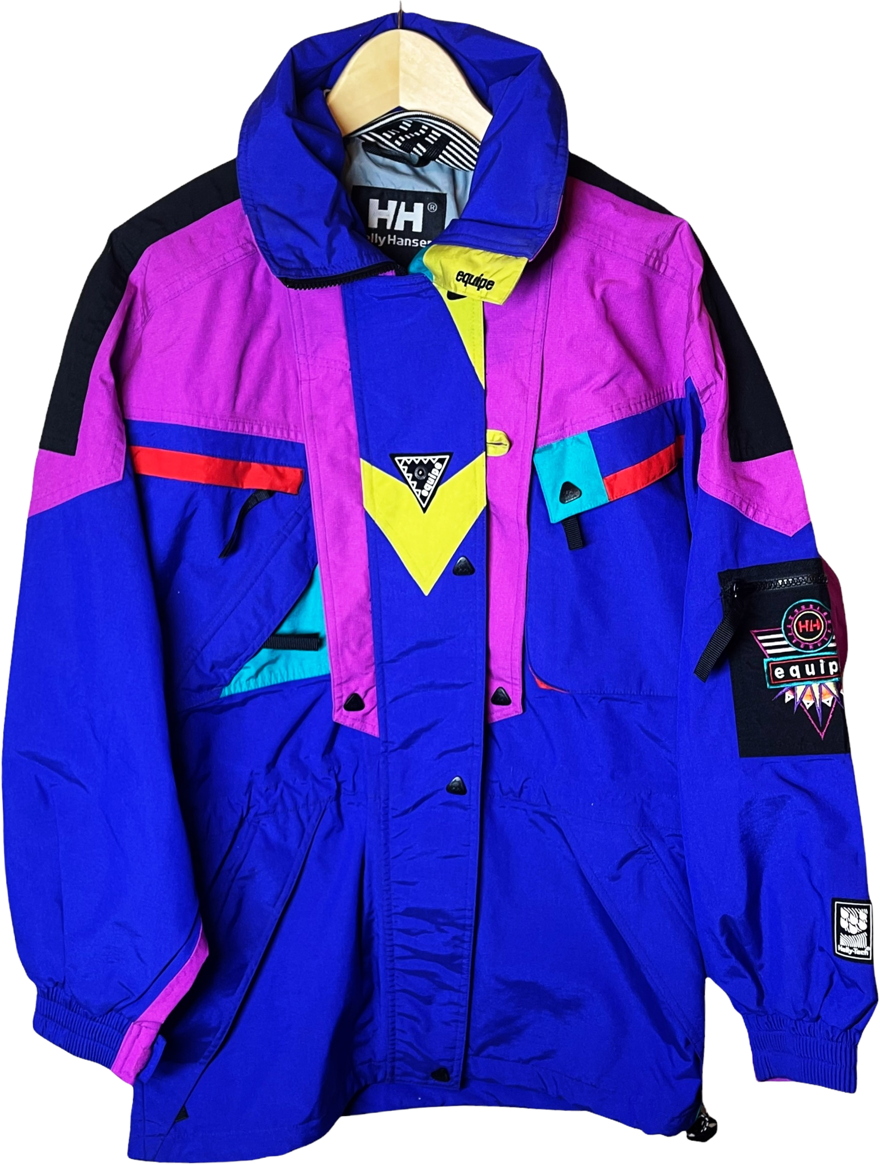 Flikkeren Verbanning Elektricien Vintage 80s/90s Colorblock Retro Ski Winter Jacket By Helly Hansen | Shop  THRILLING