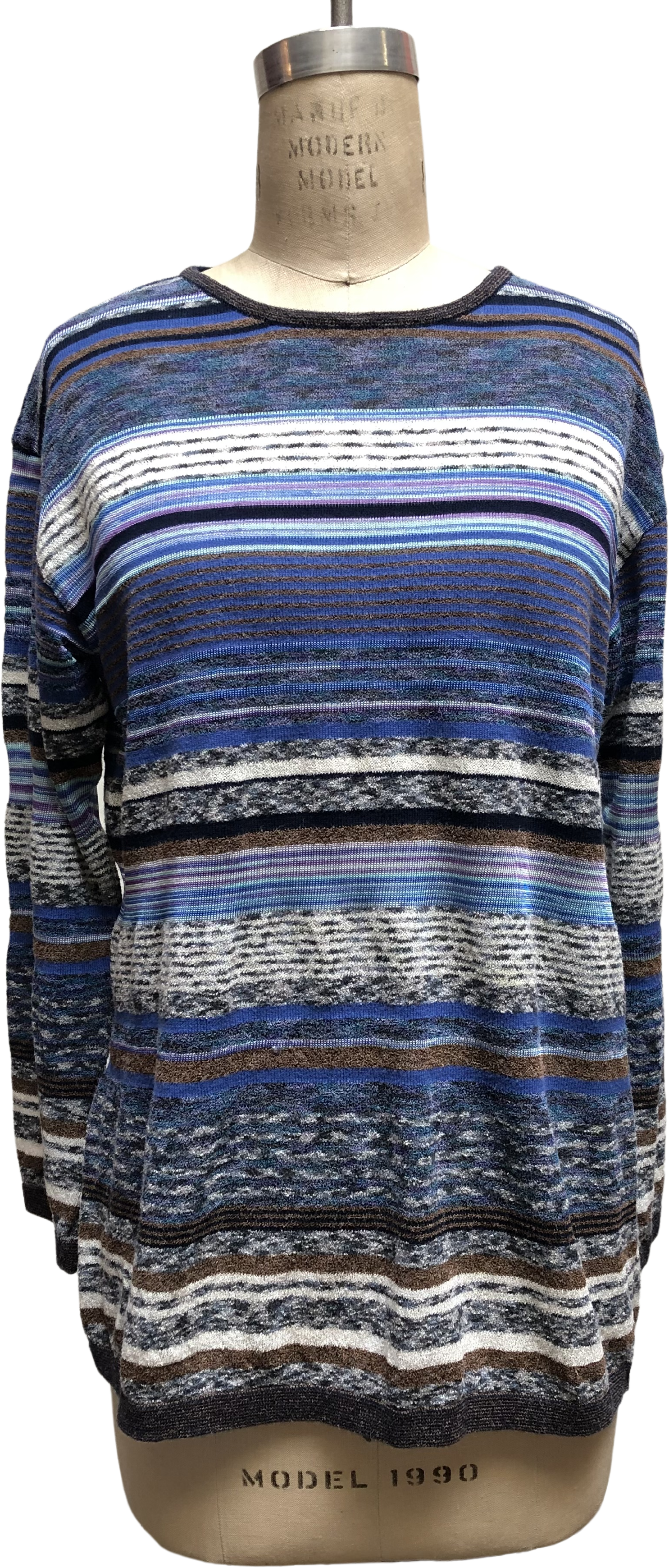 Vintage 90s Multi Stripe Sweater By Kenzo | Shop THRILLING