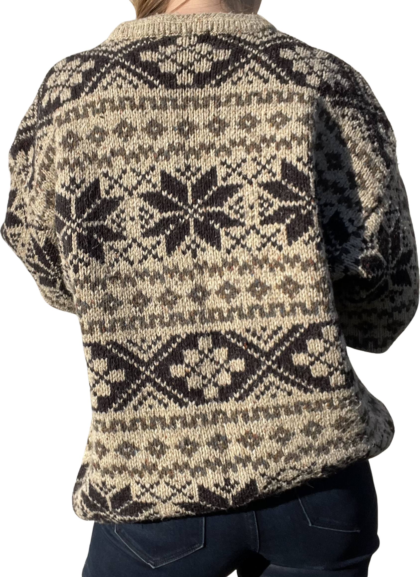 90s Vintage Nordic Style Sweater | Acrylic Wool By Cattivo Studio