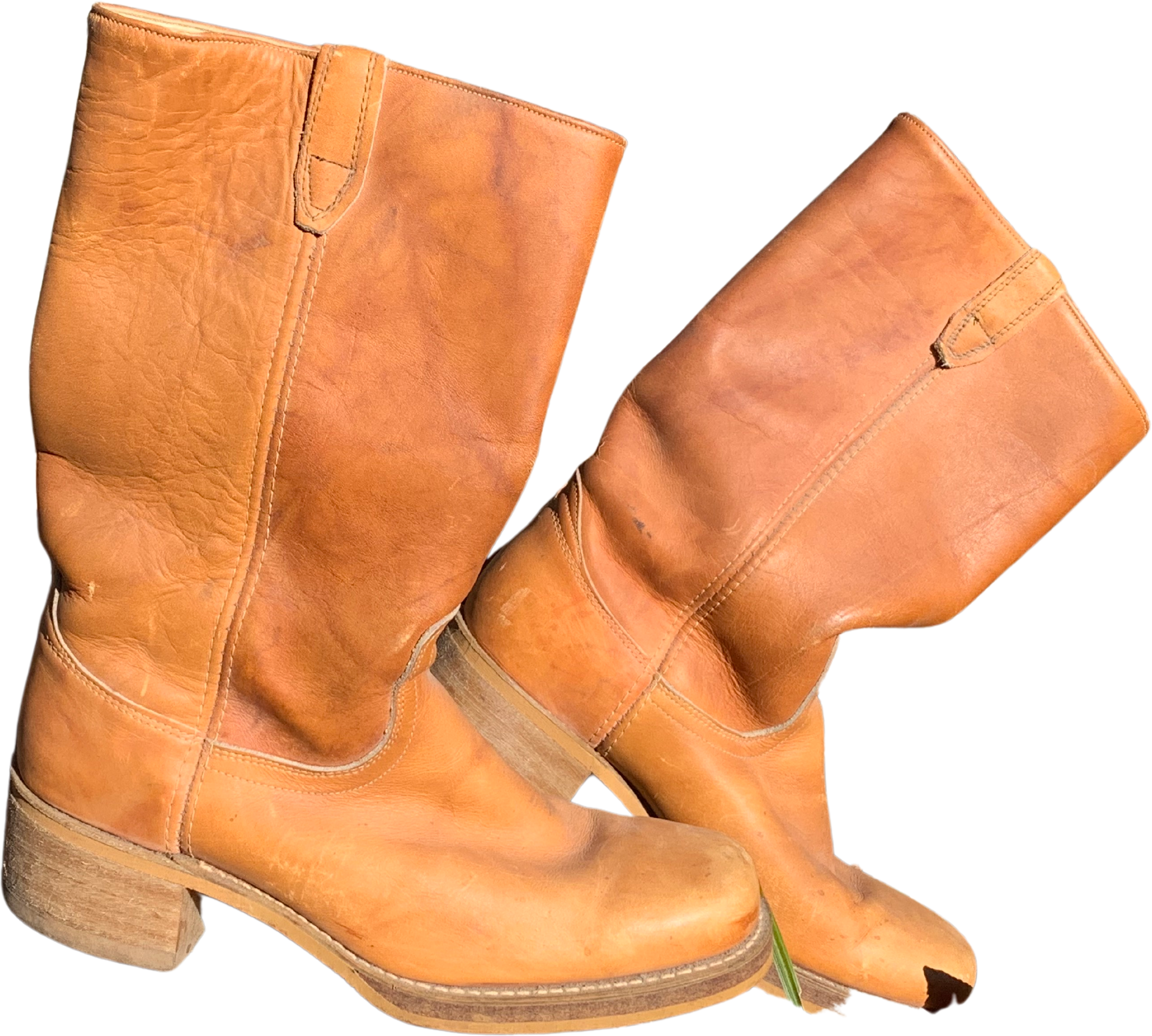 saai span vers Vintage Mens Frye Style Brown Leather Campus Boots | Shop THRILLING