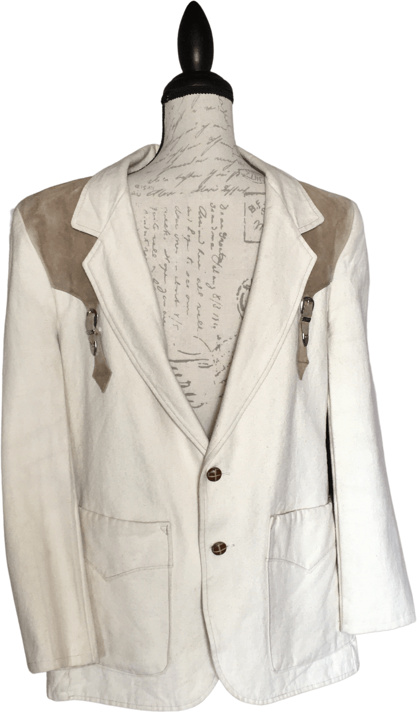 Vintage Men's Western Leather Trim Blazer by Pioneer Wear Thrilling