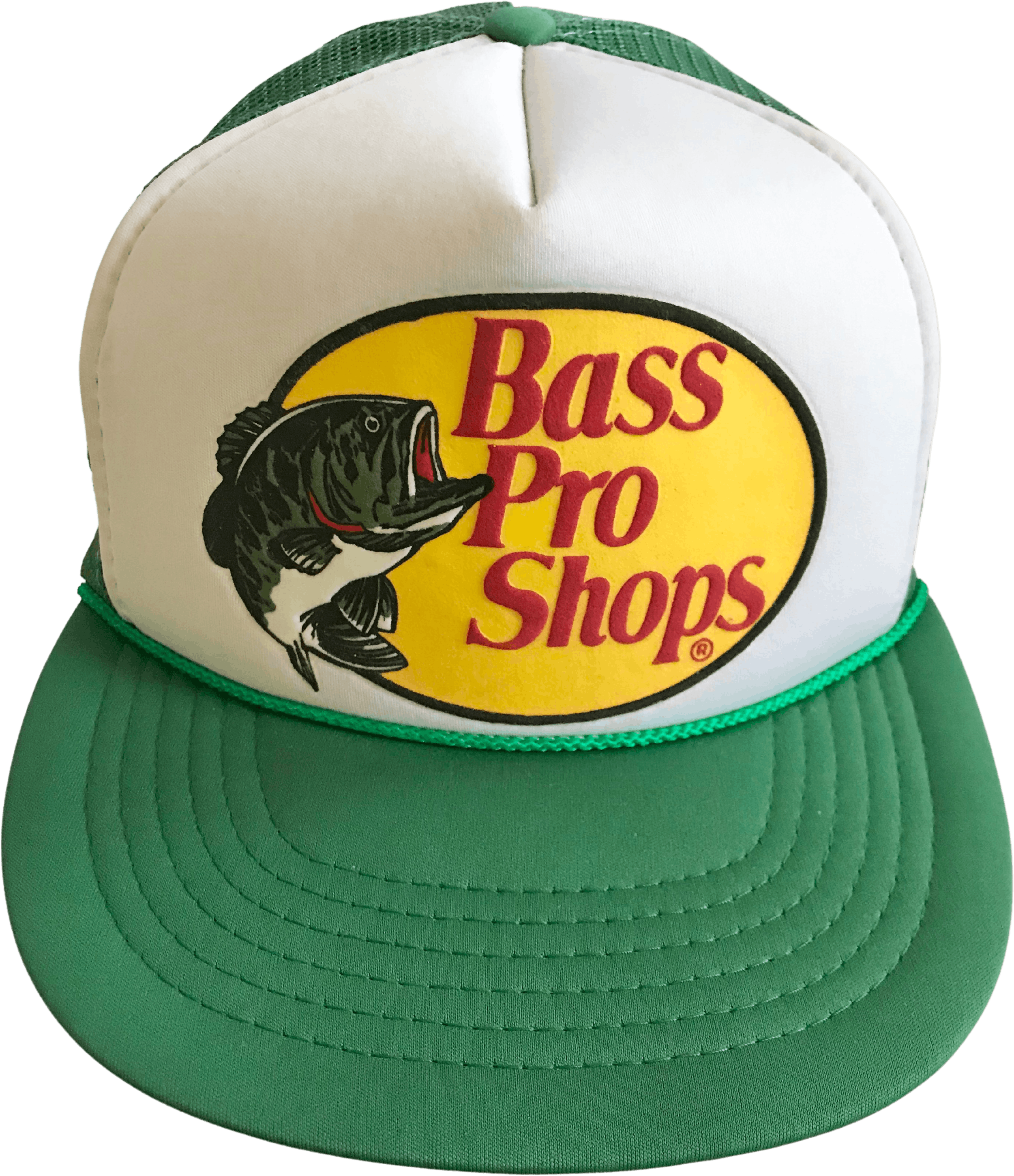 Vintage 80 S Embossed Logo Snapback Trucker Hat By Bass Pro Shops Free Shipping Thrilling