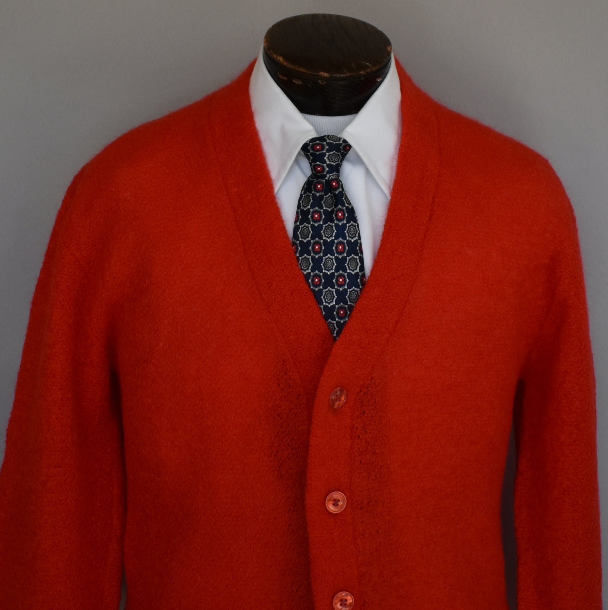 60s 70s Vintage Arrow 75%Mohair Cardigan-