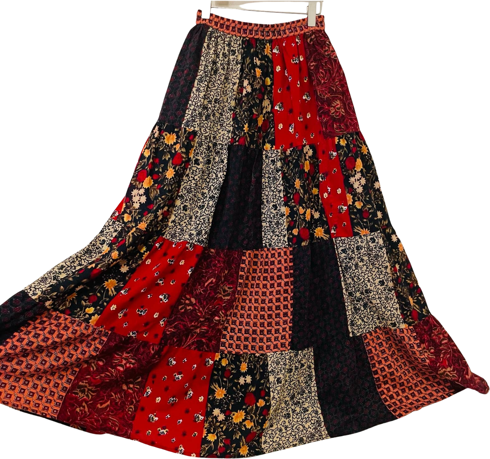 Vintage Patchwork Maxi Skirt by Main Street | Shop THRILLING