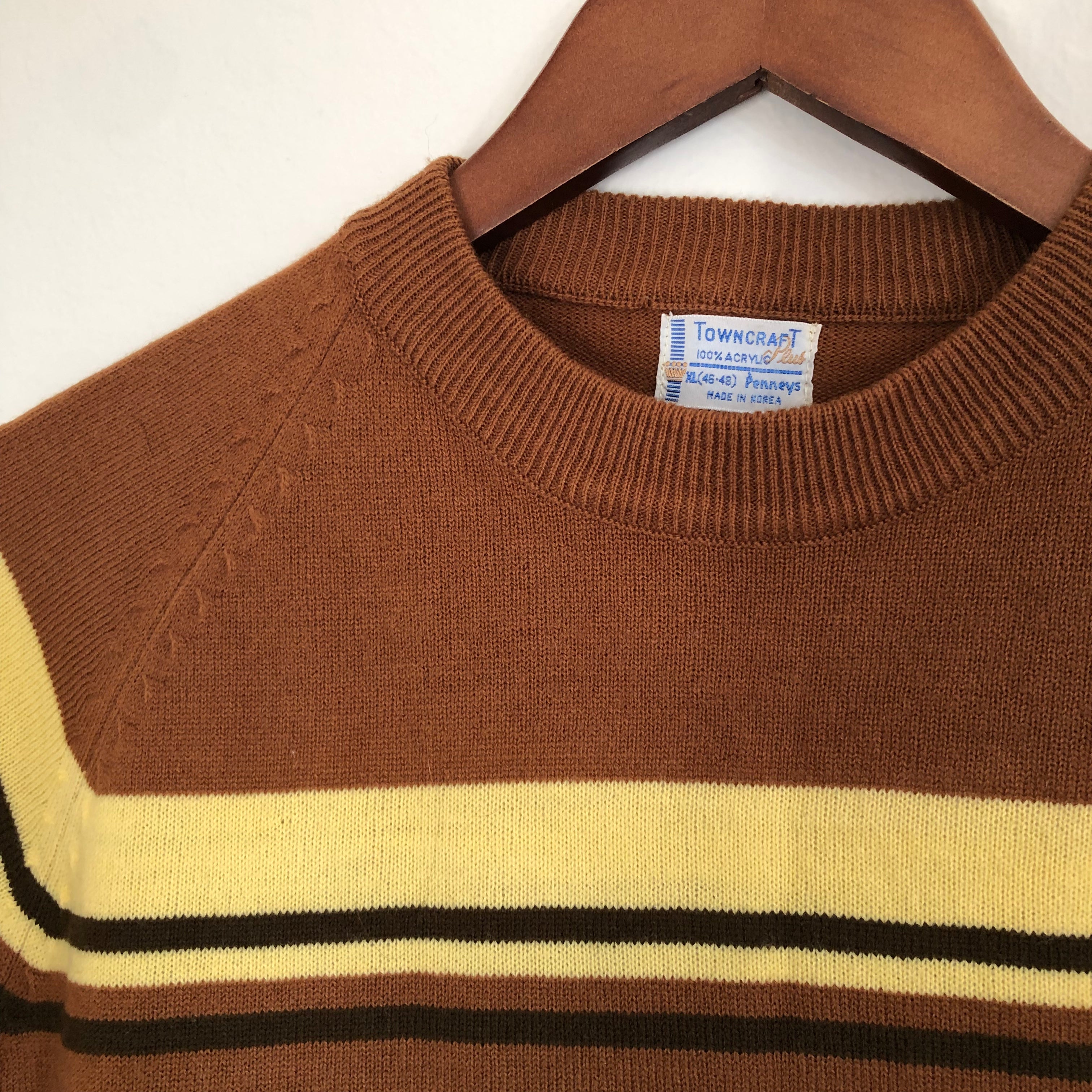 1960's Vintage Penneys Townecraft Cotton Sweatshirt Red Medium