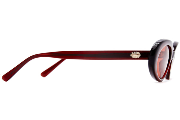 Eyewear | The Sweet Leaf Burgundy Bioacetate Oval Sunglasses