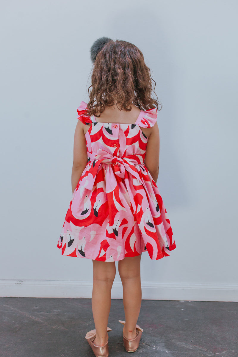 flamingo dress child