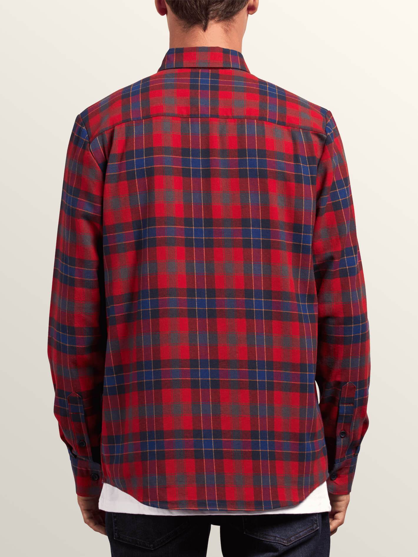Chemise Caden Plaid - Engine Red