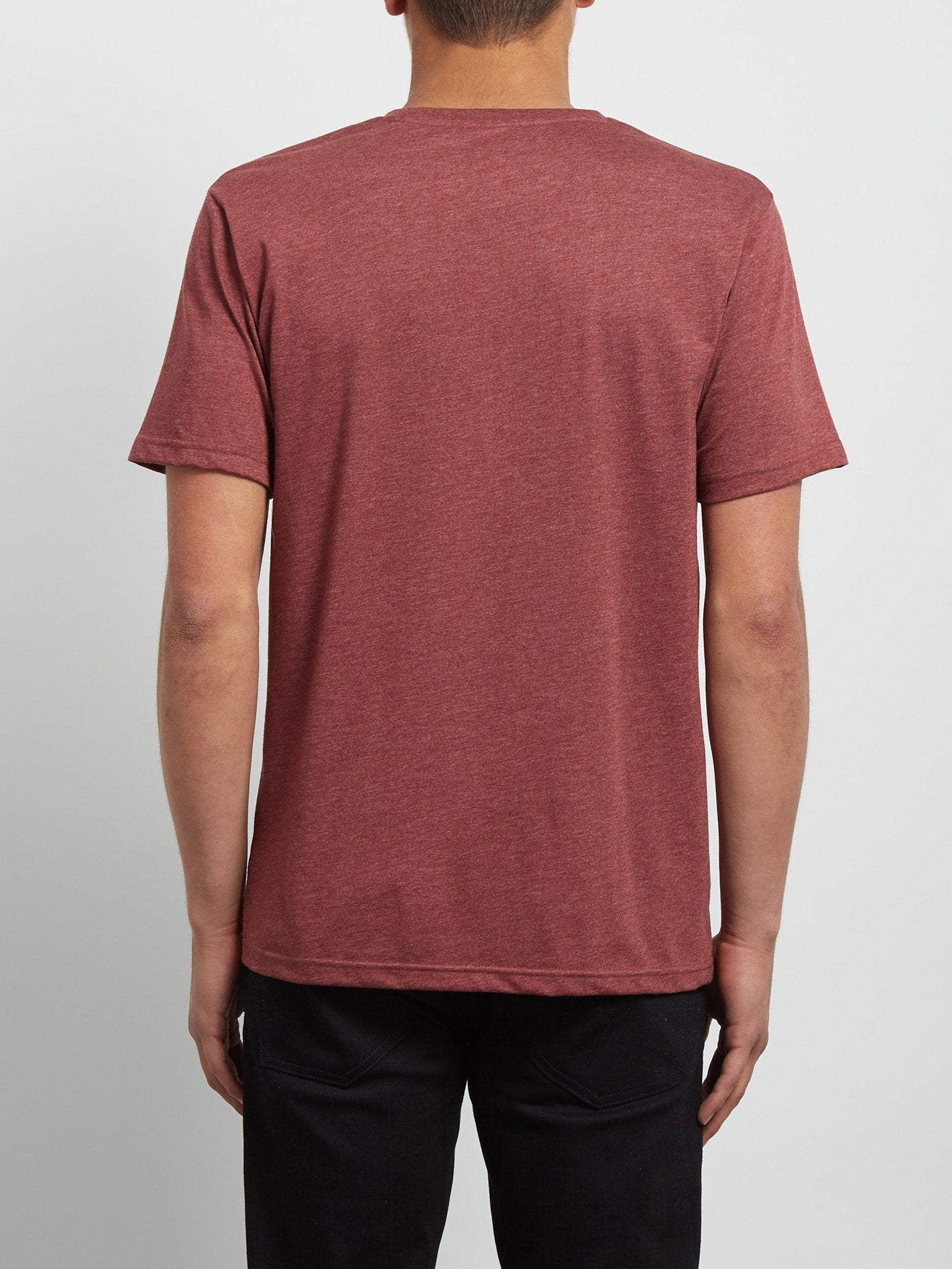 T-shirt chiné à manches courtes Circle Stone - Crimson