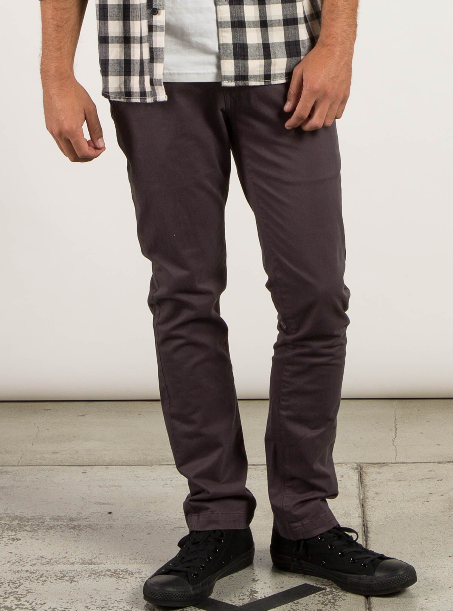 Frickin Slim Chino Hose - Asphalt Black