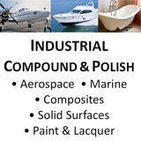 Industrial Compounds and Polishes for Marine, Aerospace, Composites, Solid Surfaces, Wood Finishes