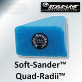 Soft-Sanders Quad-Radii™ Blue Foam Sanding Block