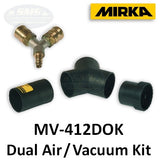 Mirka MV-412DOK Dual Operator Air Inlet and Vacuum Fitting Kit