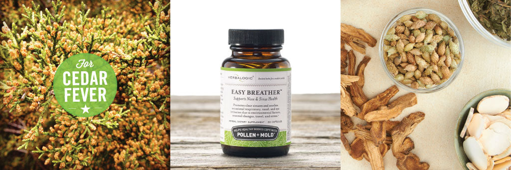 Shop Easy Breather Herb Caps by Herbalogic. Natural Remedy for Mountain Cedar Fever and Other Pollen Allergies