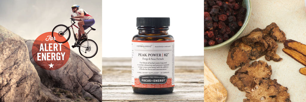 Shop Peak Power Herb Caps by Herbalogic. Formula contains herbs for energy, focus, and athletic performance, especially at high altitudes.