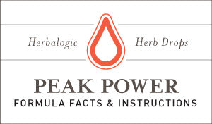 Herbal Supplement Fact Sheet: Peak Power Herb Drops | Natural Herbs for Energy, Stamina, and Performance - May Support Those with Adrenal Fatigue and Chronic Fatigue Syndrome