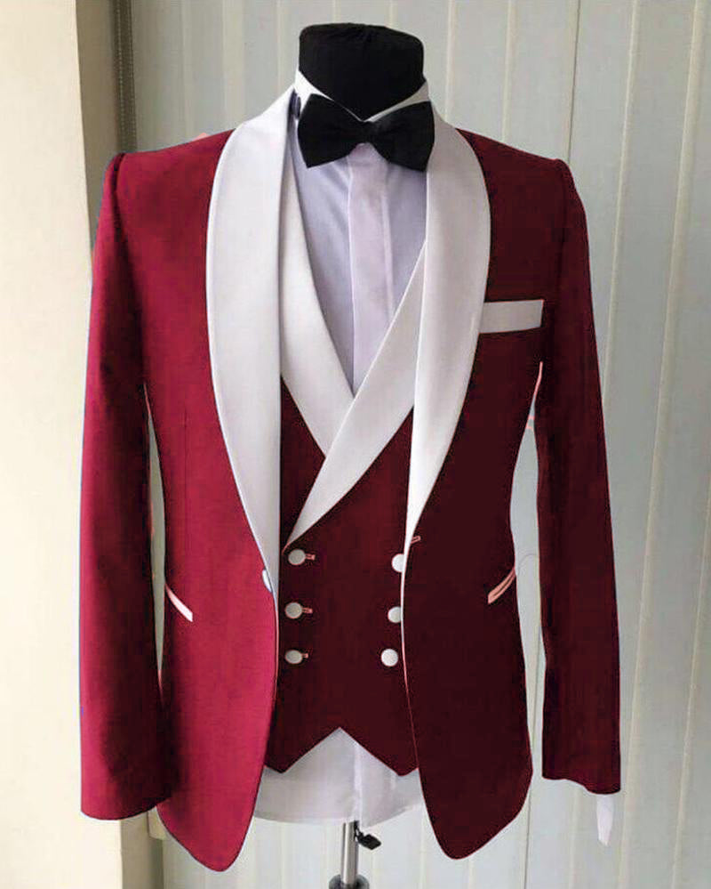 red dress and jacket for wedding