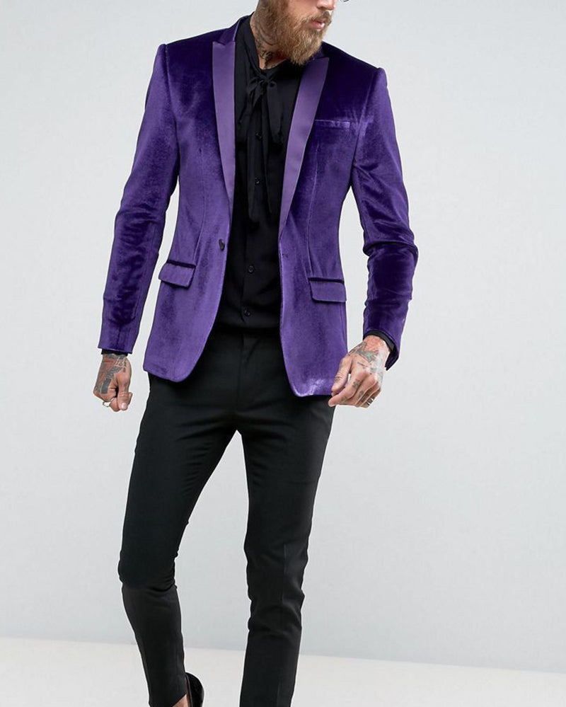 purple blazer men