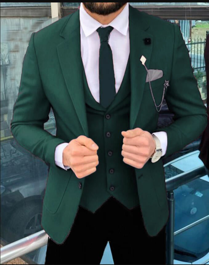 green dress jacket