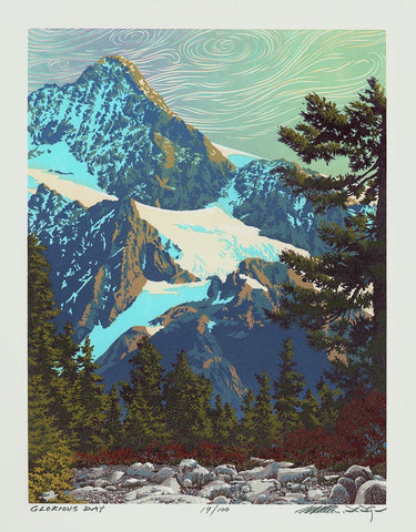 William H Hays - Glorious Day - Cascades Northwest Washington State - Mount Shuksan