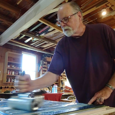 William Hays in his studio