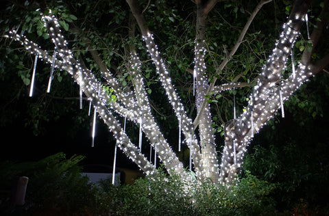 5mm Christmas lights and snowfall tubes