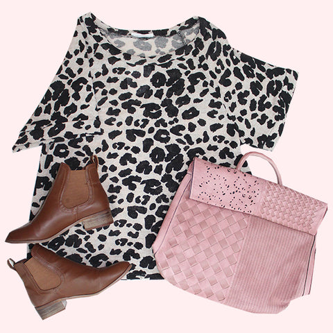 animal print top