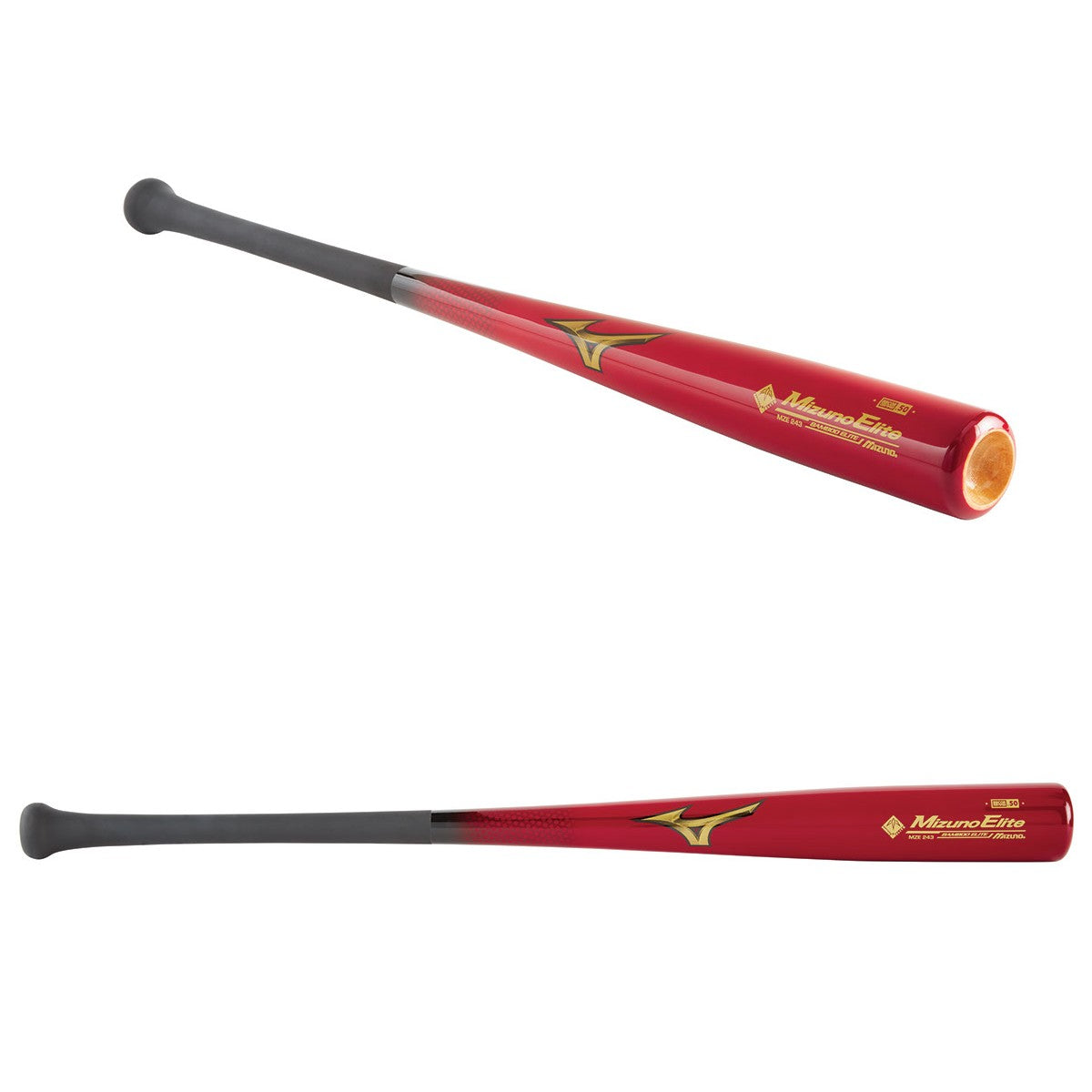 Mizuno Baseball Bamboo Bat MZE 243 Elite Wood 340463 Cherry Black 