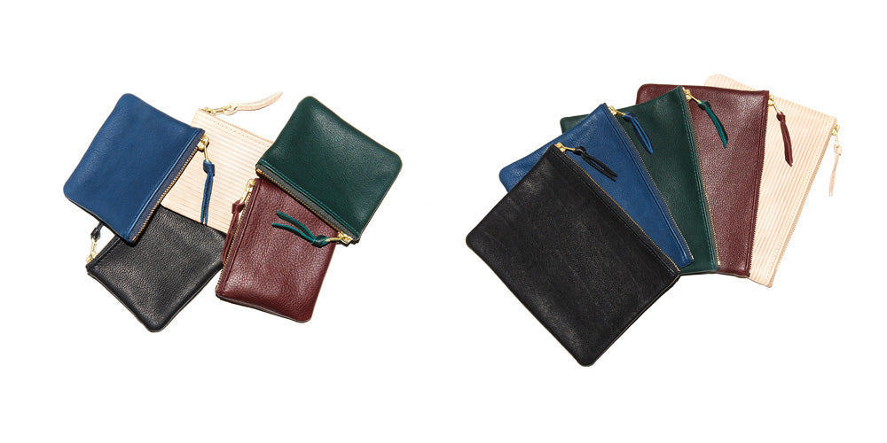 THIS IS EARLY, MINI POUCH, BIG POUCH , MADE IN GERMANY, VEGETABLE TANNED LEATHER