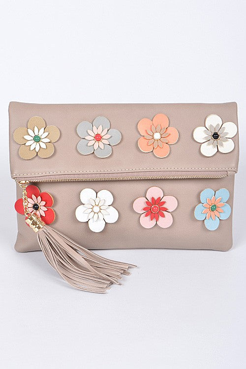 flower clutch purse