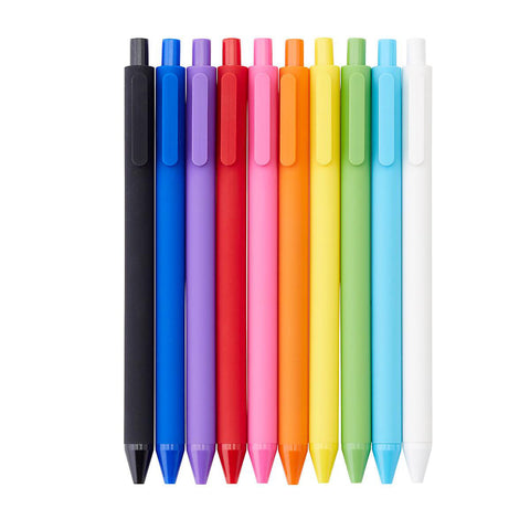 rainbow colorful KACO retractable gel pens