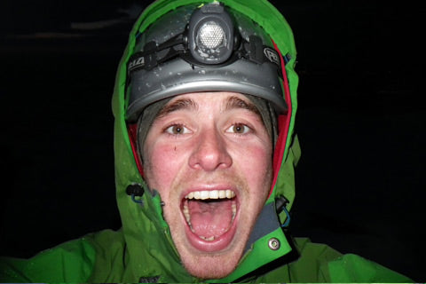 Jonny Parr, Winter Climbing with Headtorch