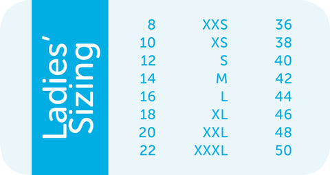 Daytrip Size Chart