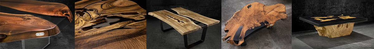 Tischplatte Massivholzplatte Eiche 40mm DL naturbelassene Baumkante 2-seitig roh 